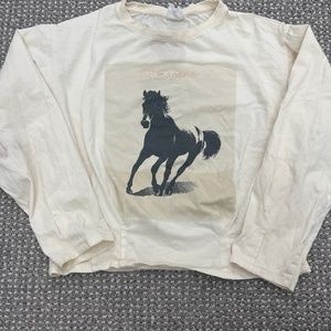 Zara horse long sleeve shirt size 10